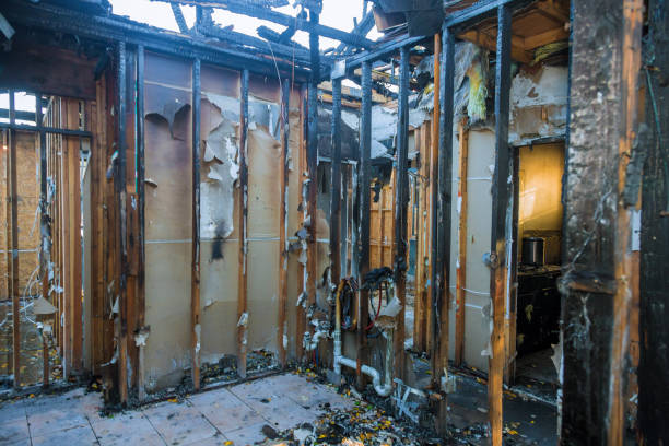 Professional Fire Damage Restoration technician working in Flagstaff, AZ
